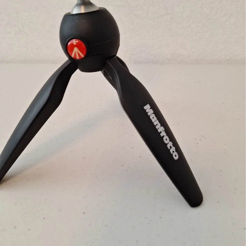Manfrotto MTPIXI-B Compact Mini Table Tripod With Ball Head & Phone Holder ITALY
